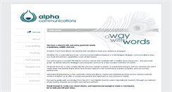 Desktop Screenshot of alphacommunications.org